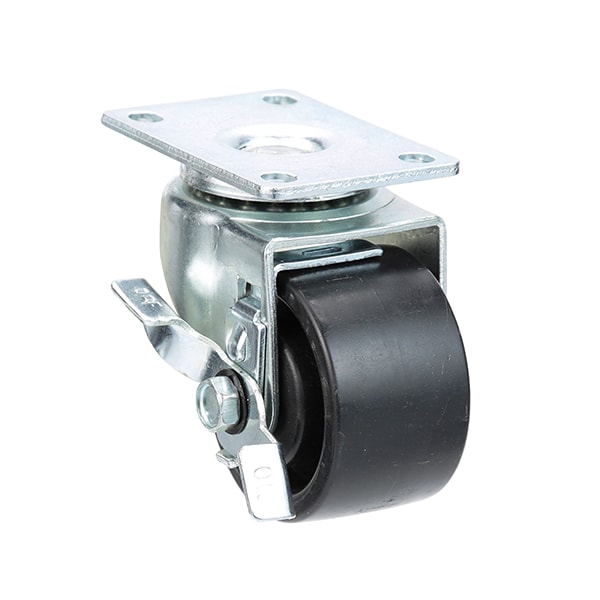 Caster With Brake , Plated